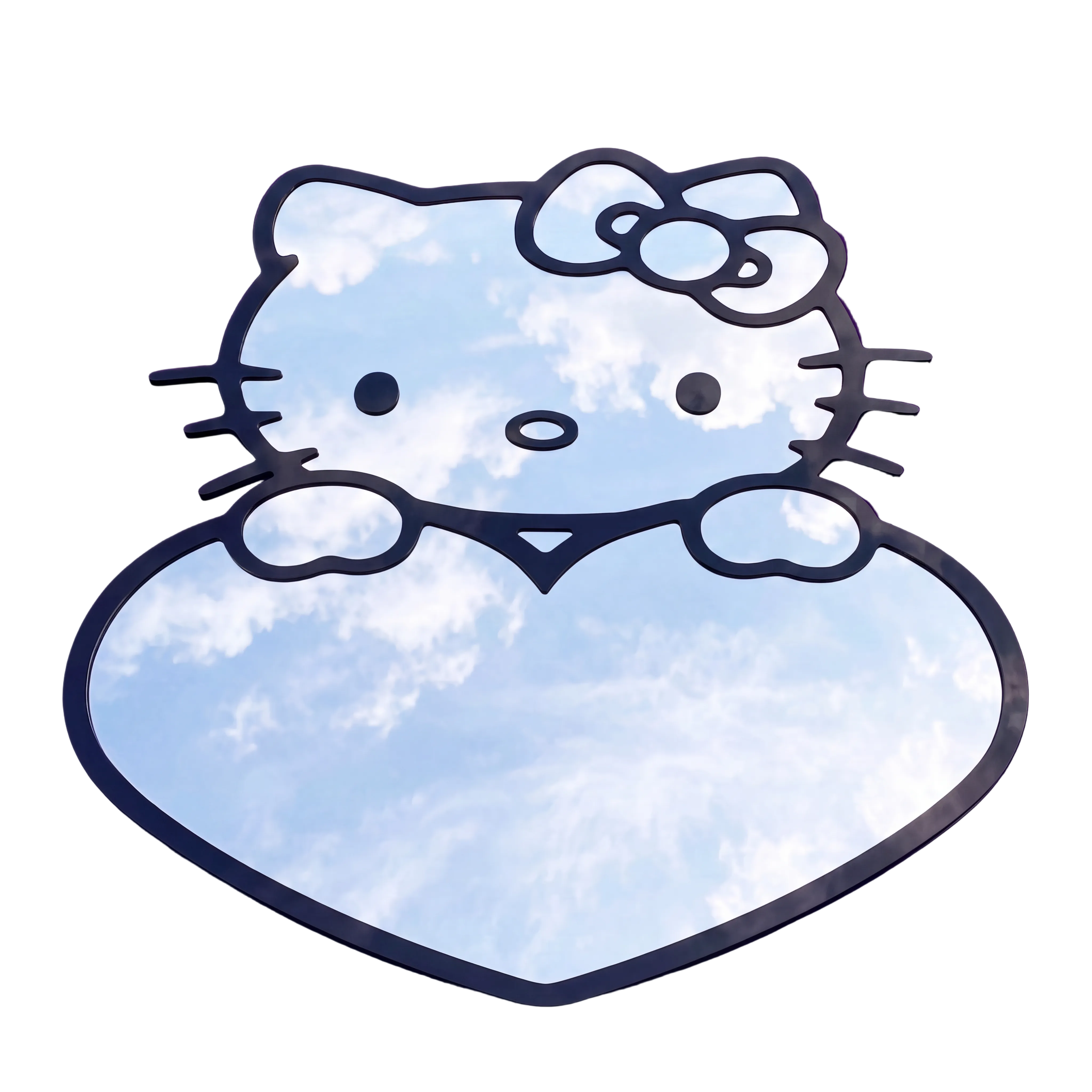 Kitty Heart Mirror