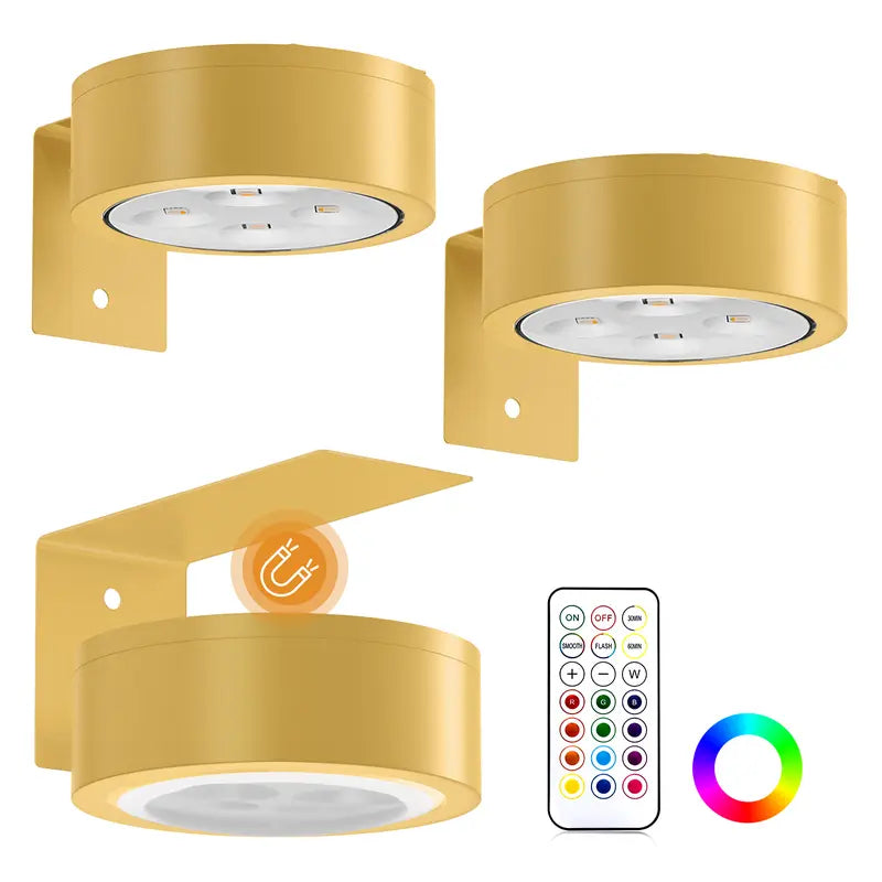 Rechargeable Poster Lights 3 Pack with Remote