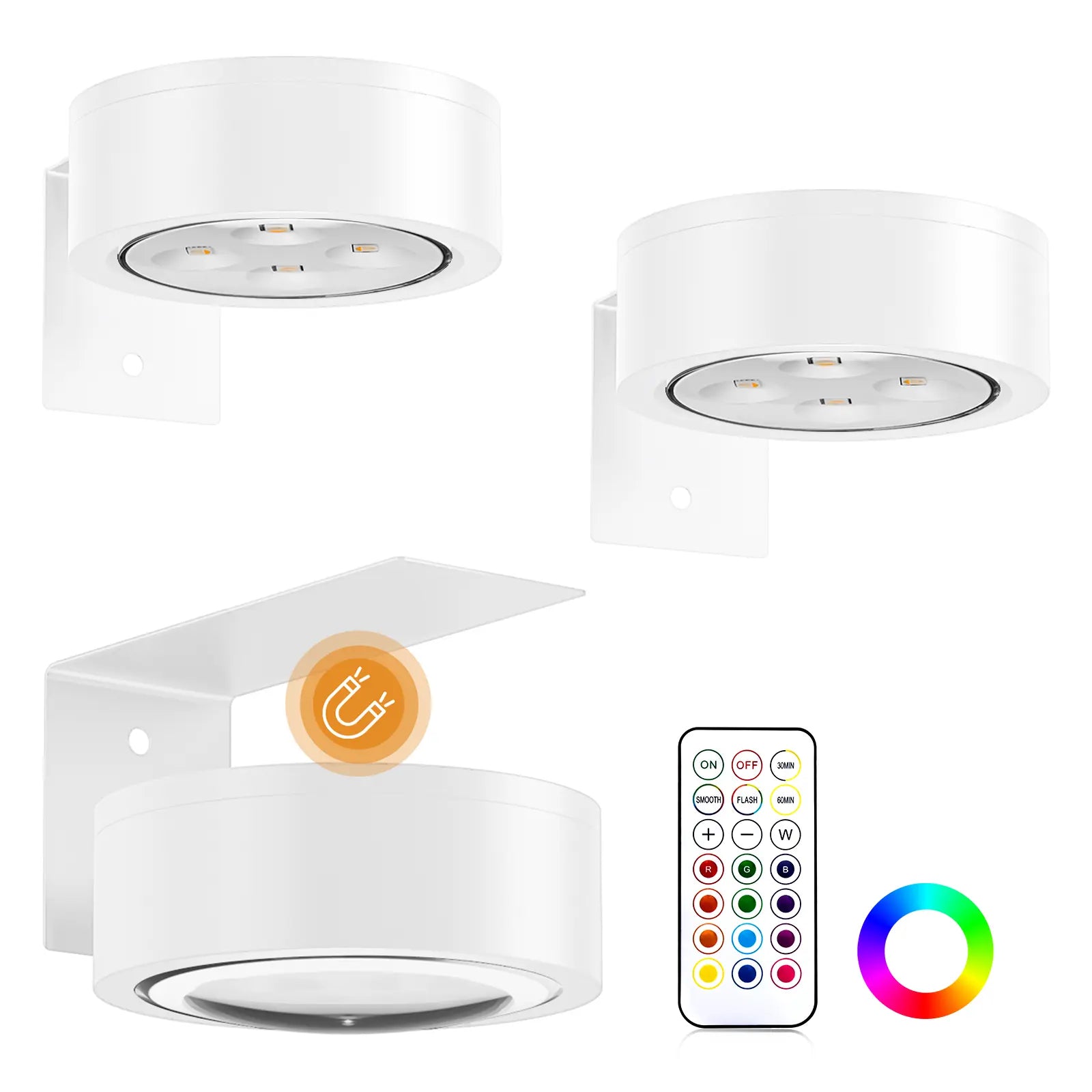 Rechargeable Poster Lights 3 Pack with Remote