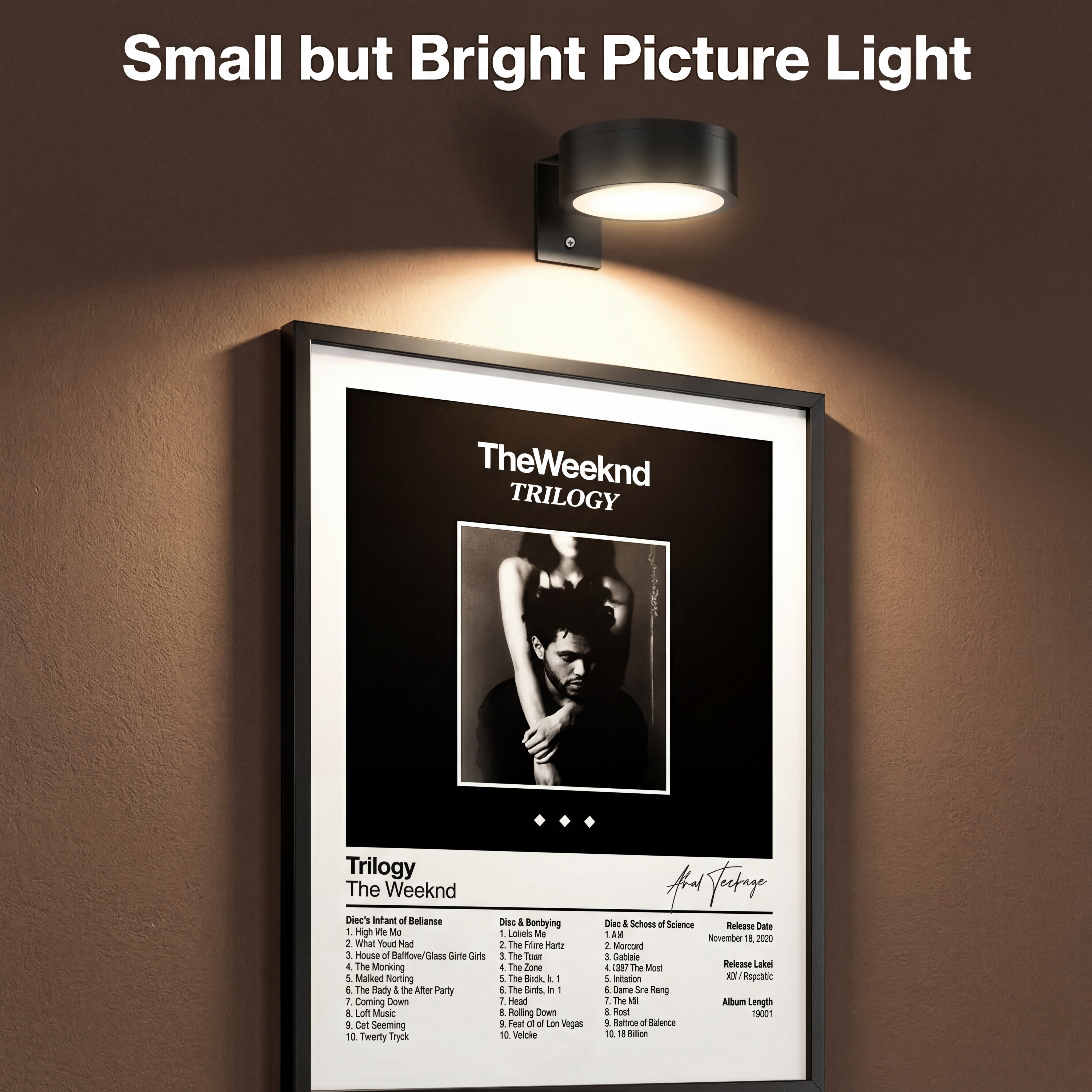 Rechargeable Poster Lights 3 Pack with Remote